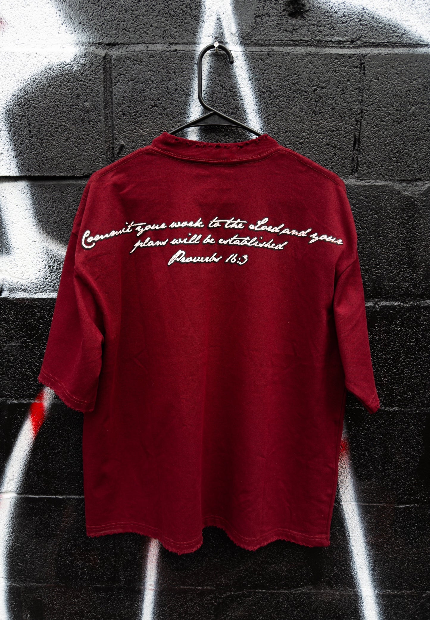 Burgundy “For the glory” Tee
