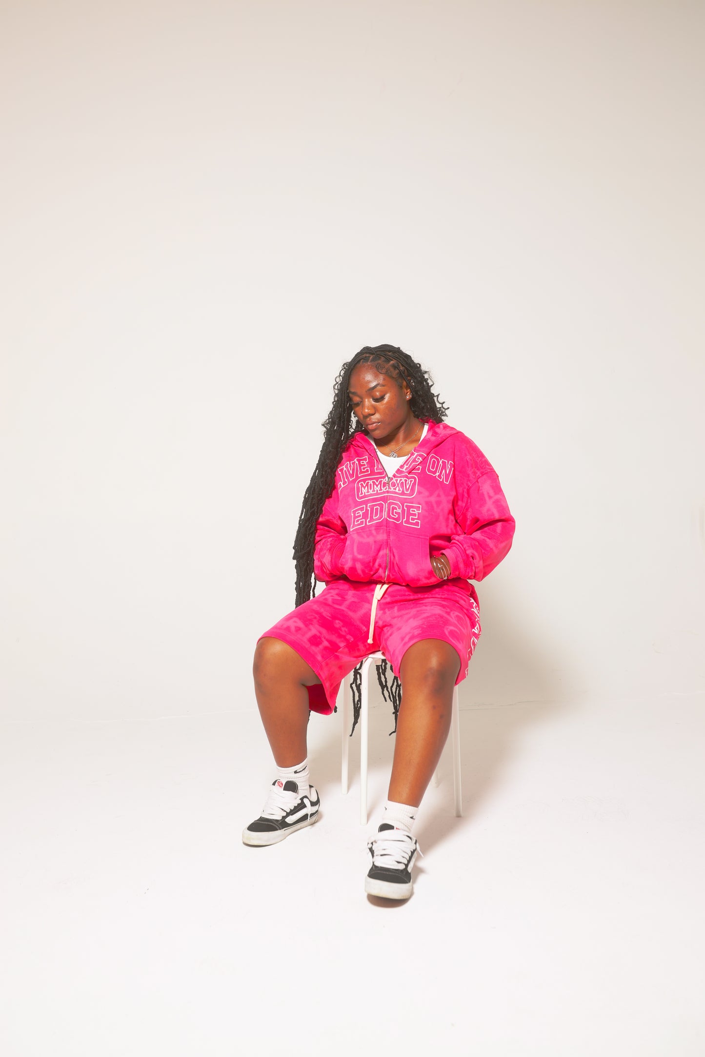 Pink “L.L.O.E” Zip-up