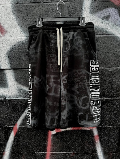 Black “L.L.O.E” Shorts