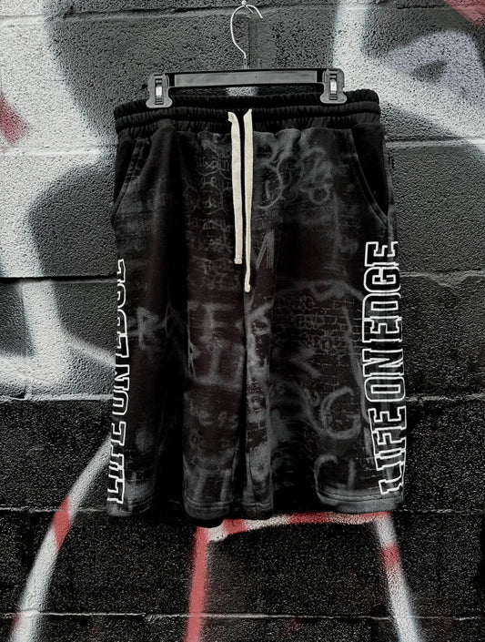 Black “L.L.O.E” Shorts