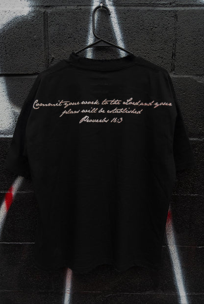 Black “For the glory” Tee